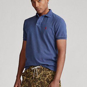 Ralph Lauren Blue Tag Mesh Polo Shirt Short Sleeve